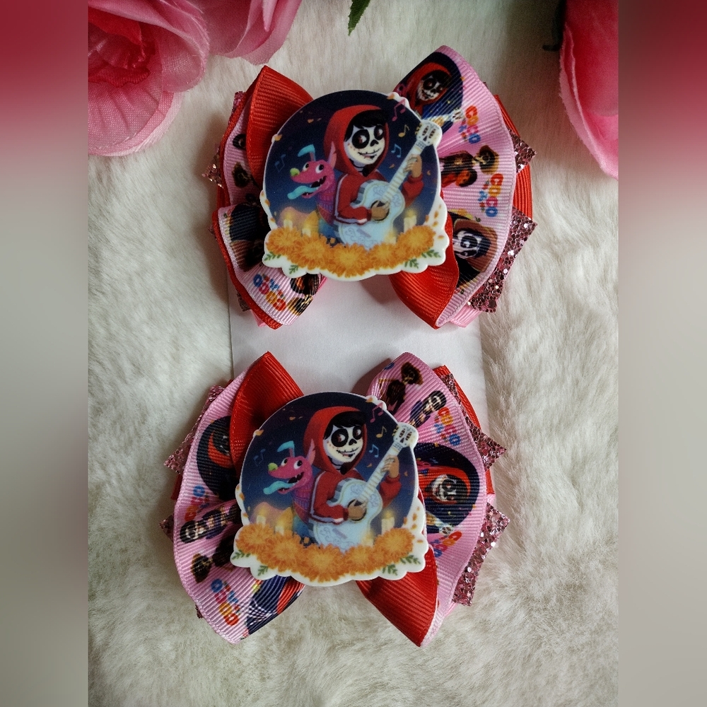 Colorful Cartoon Character Hair Bows
